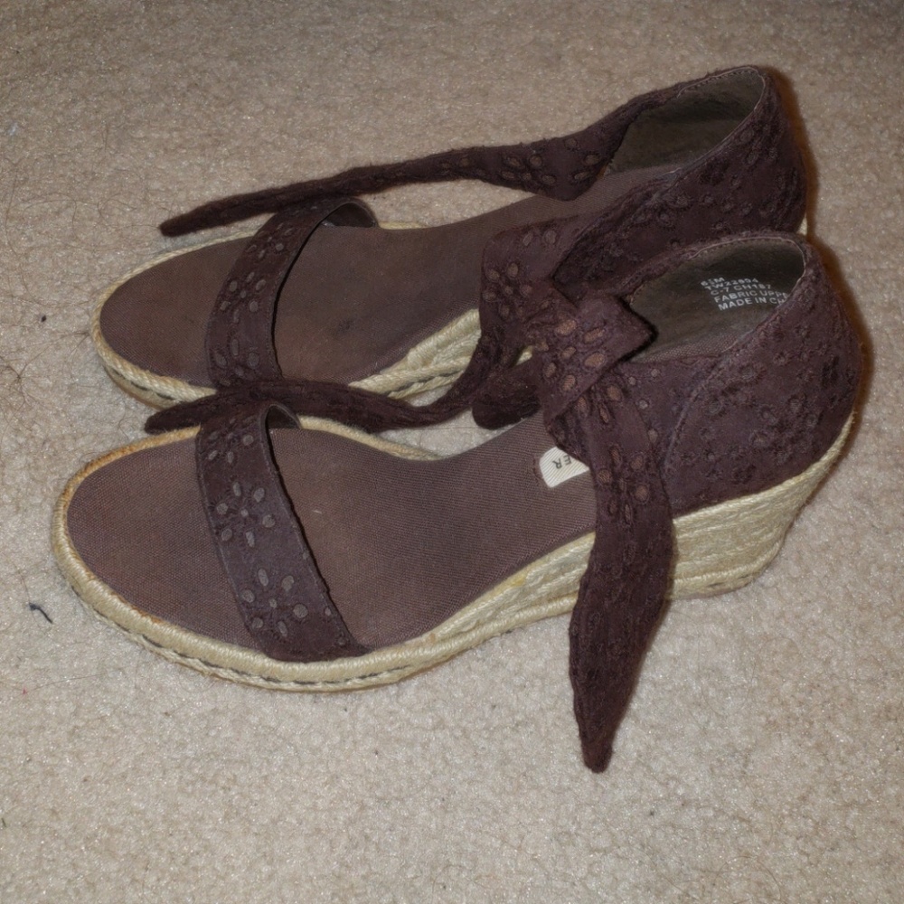 Tommy Hillfiger Brown Wedge